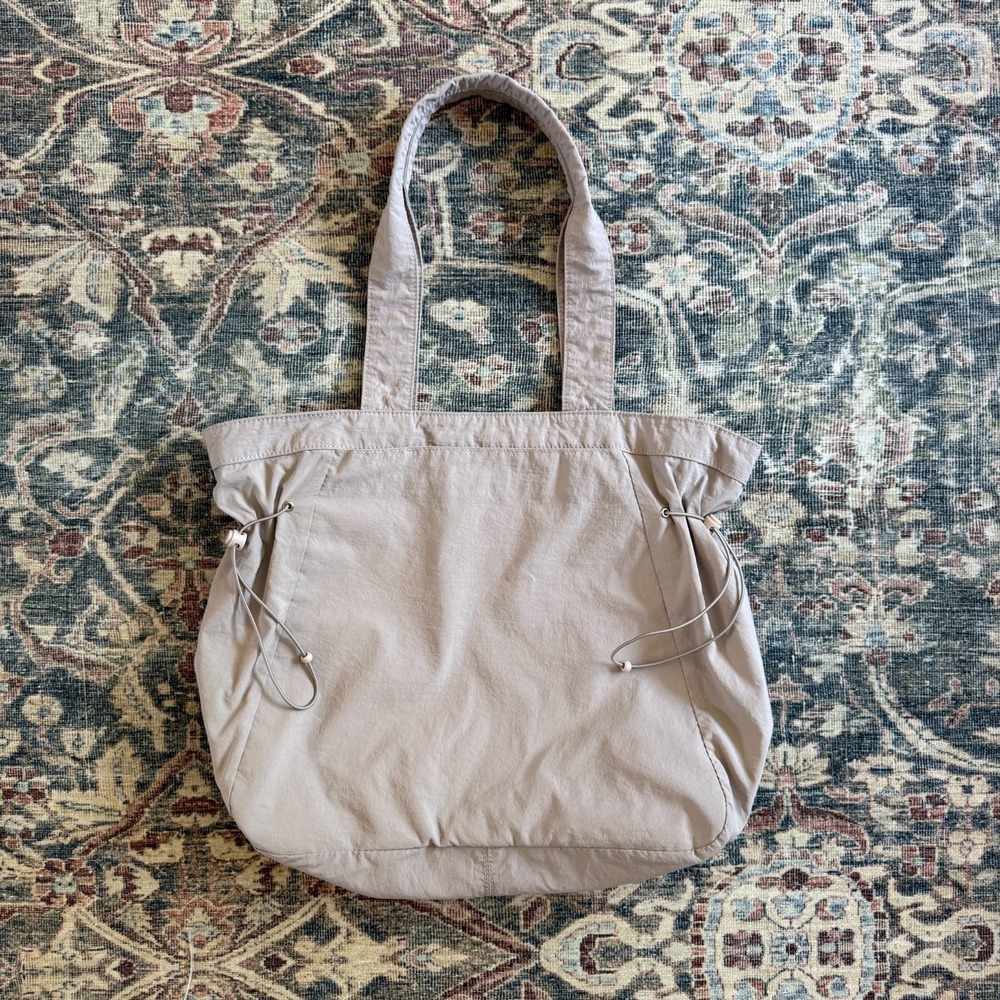 VAKAER Lavender Side Cinch Shopper Tote Bag 18L Shoulder Bag Large Travel Pastel - Picture 3 of 8